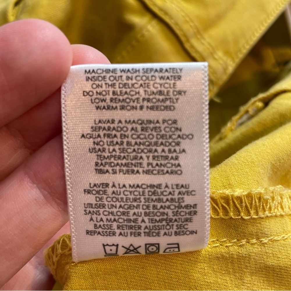 Cabi Marigold Yellow Utility Trousers Cargo Style Pants - Womens Size 6 - Picture 8 of 10